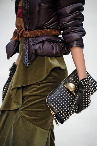 burberry studded gloves